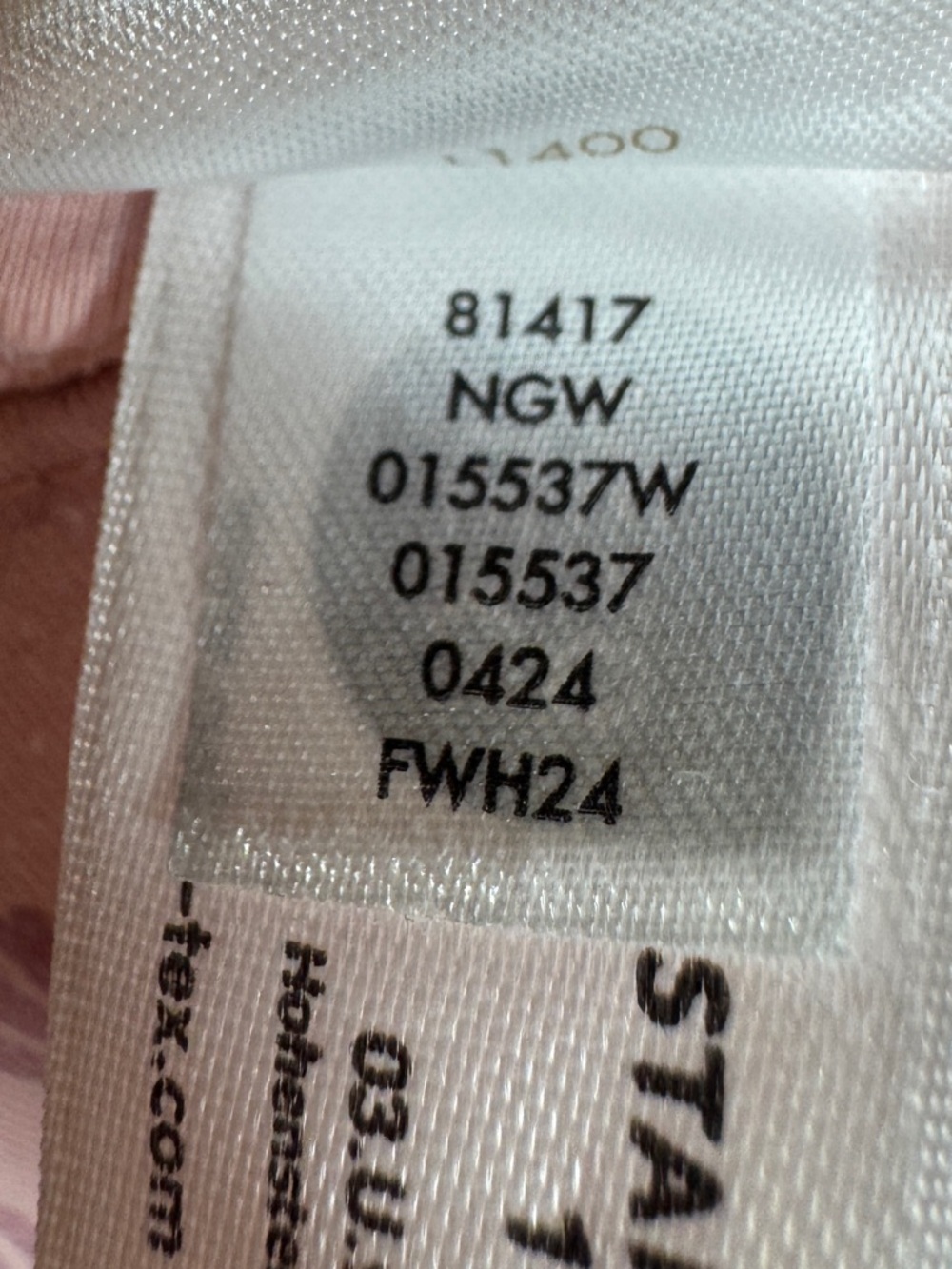 Hanna Andersson Layette Tencel Print Sleeper Blush Pink Rainbow Footie 12-18 M - Picture 16 of 16